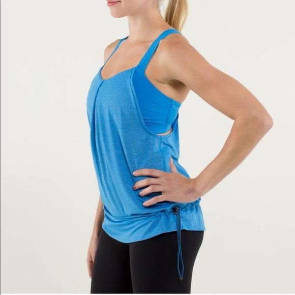 Lululemon Rest Less Tank Top Size 4 Cornflower - Picture 1 of 13